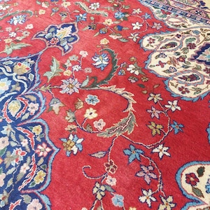 Persian Area Rug 9x12, Turkish Rug 9x12, Oversize Vintage Rug 9x12, Heriz Rug 9x12, Oushak Rug 9x12, Antique Area Rug 9x12, Living Rug 9x12