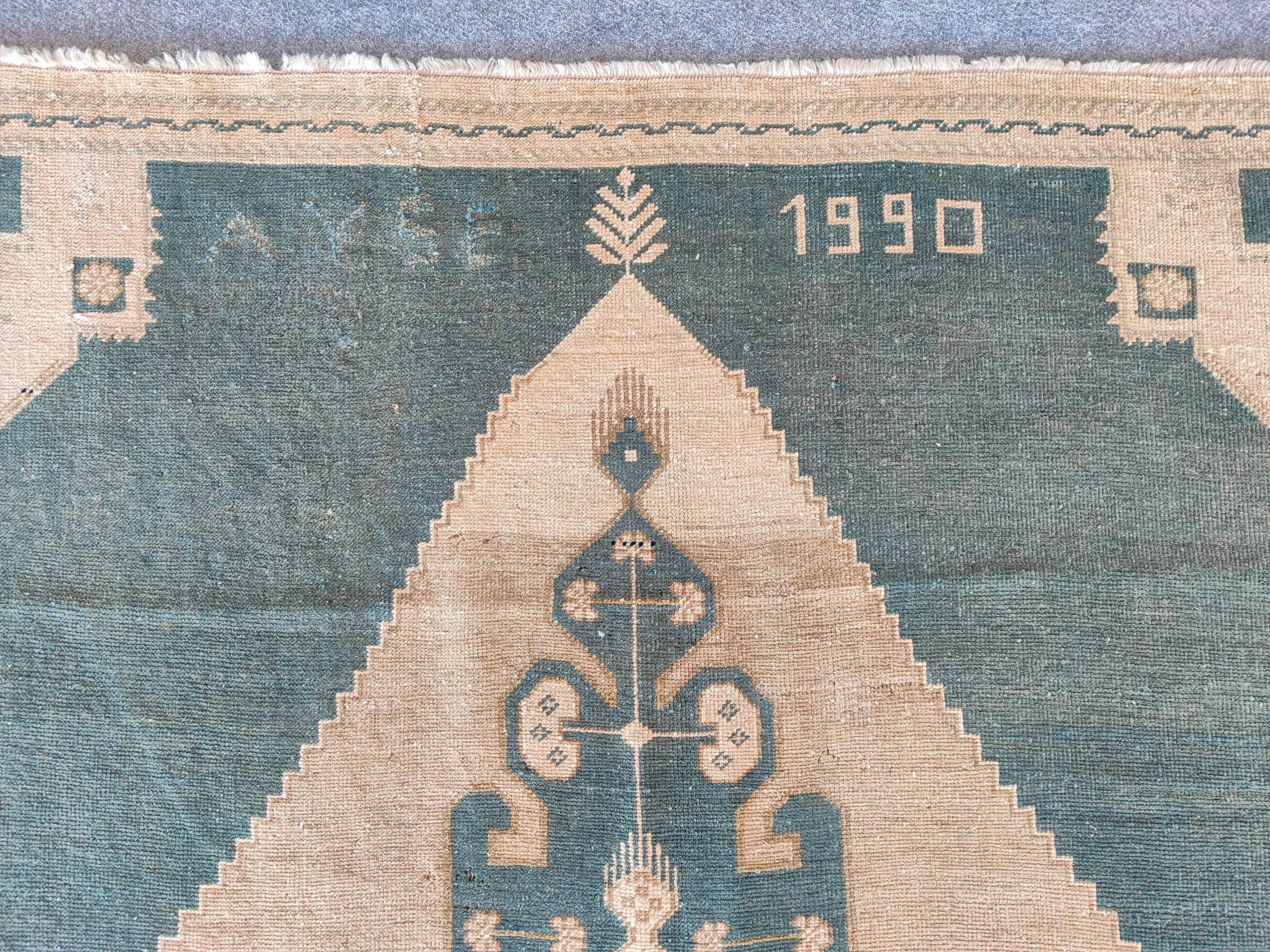 Turkish Vintage Rug 4x7, Kazak Rugs, Adler Rug, Persian Rug 4x6