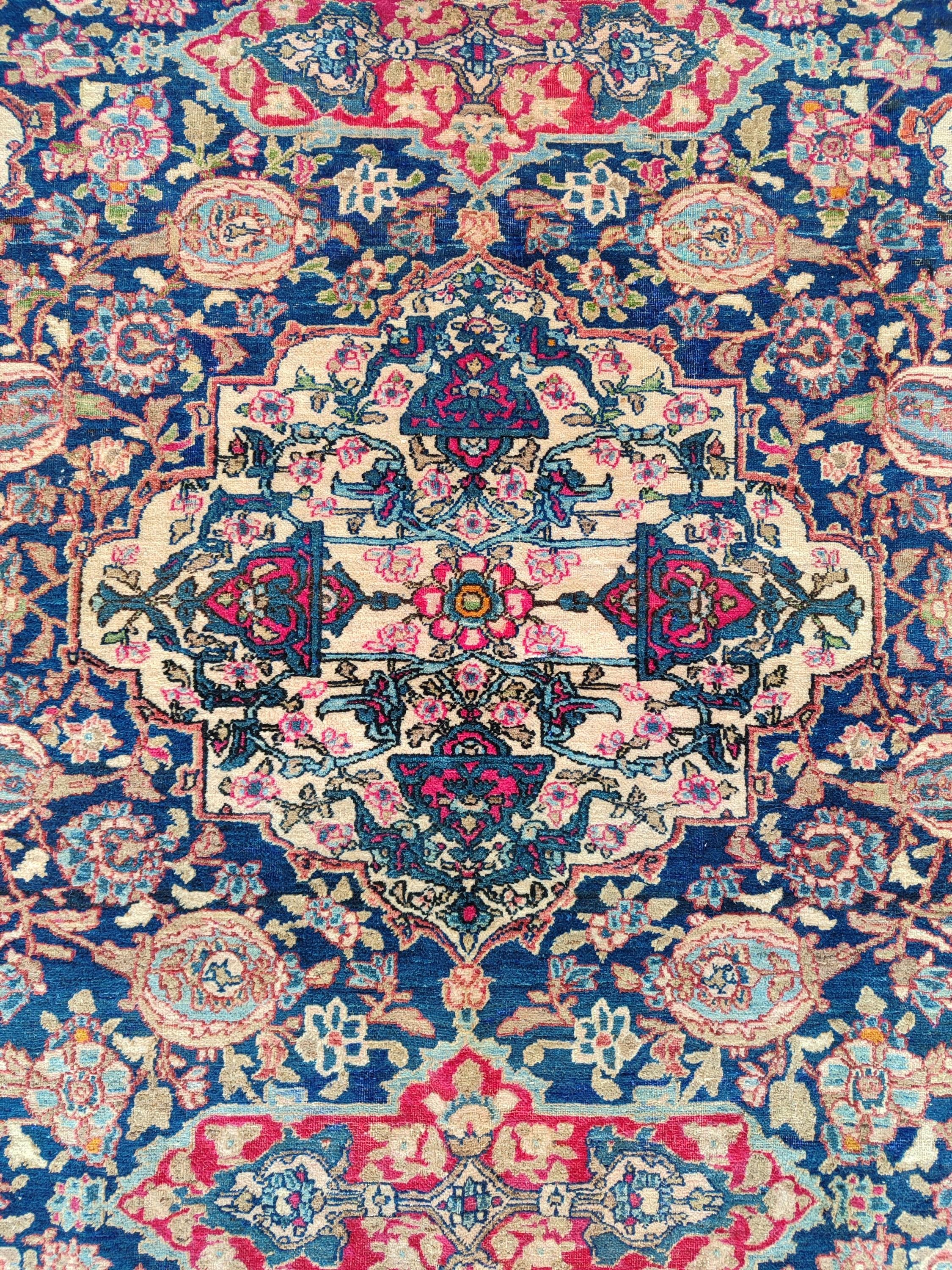 4x7 Persian Rug Antique, Vibrant Rug, Heriz Rug, Persian Carpet, 4x7 ...