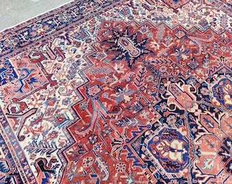 Rug 10x14 Turkish Large, Living Room Rug Decor, Persian Rug 10x13 10x14, Oversize Wool Rug, Neutral Area Rug, 10x15 Handmade Rug Antique