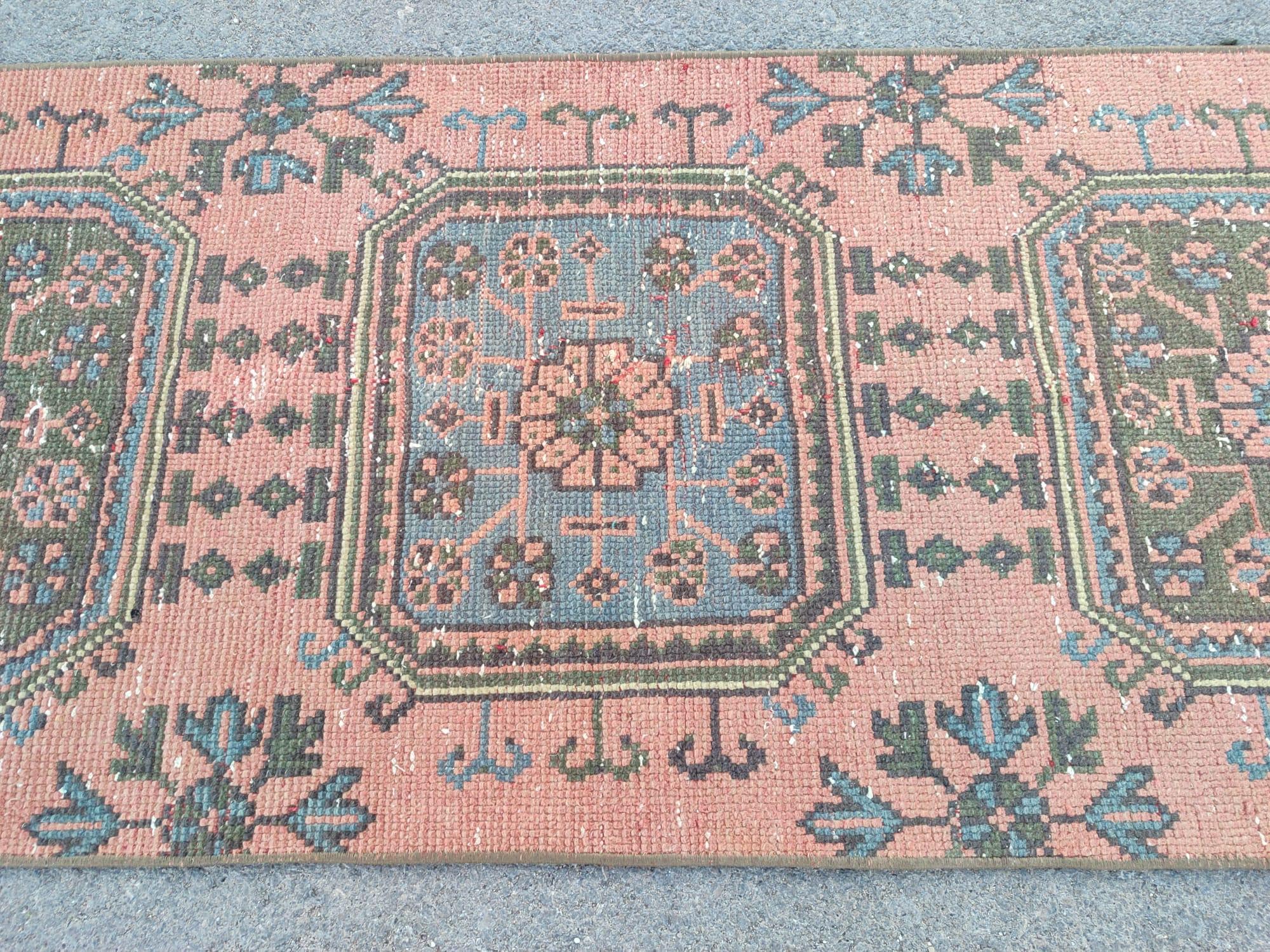 Extra Long Turkish Runner 2x20, Hallway Rug, Oushak Long Runner, 2x20 ...