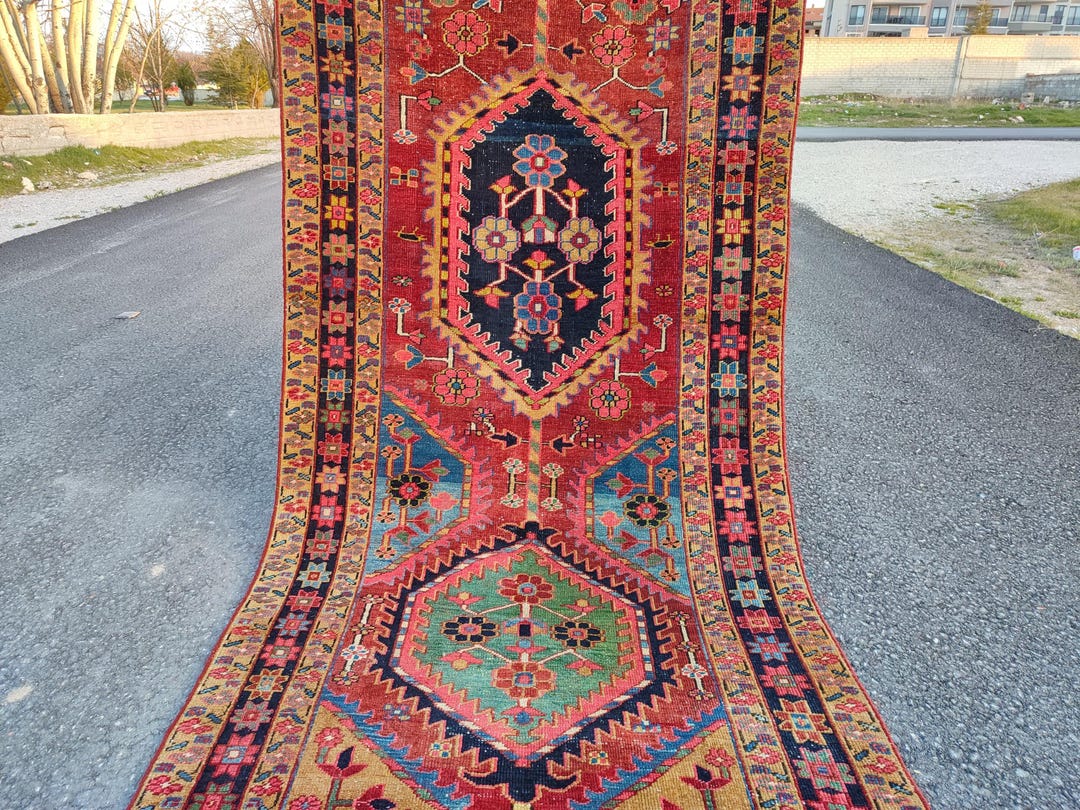 4x18 Rug Persian Runner Rug 4x18, Extra Long Runner, Oriental Runner 3x18 ...