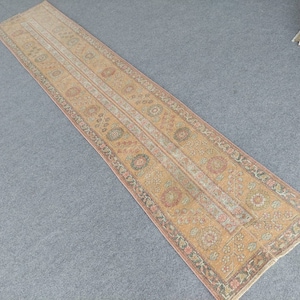 2x11 Runner Turkish, Narrow Runner Rug, Runner 2x11, 11&#39; Muted Runner Rug, Hallway Runner, 2x11 Vintage Runner Rug, 2x11 Runner Rug Neutral