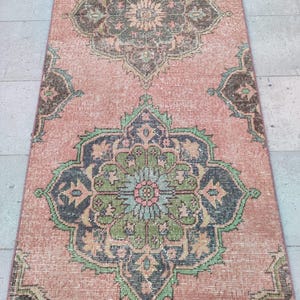Wool Long Rug Runner 2x24 Turkish Oushak Extra Long Runner, 23&#39; 24&#39; Hallway Stair Runner, Muted Hand Knotted Rug, 2x24 Neutral Long Runner