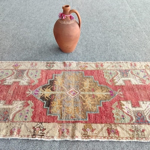 Persian Rug 2x3 Small, Vintage Entry Doormat Rug, Minimalist Rug, 2x3 Rug Knotted, Oriental Rugs 2x3, Bath Mat Rug, 2x3 Antique Small Rug