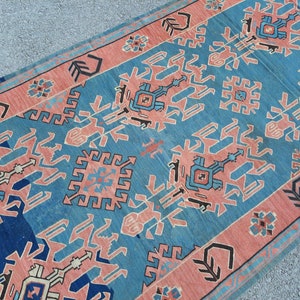 5x10 Dagestan Avar Rug, Antique Rug, Avar Rug, Dagestan Rug, Antique Carpet, Caucasian Rug Vintage, Antique Rug Area, Caucasian Runner Rug