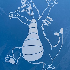 Figment Inspired Fan Art from Epcot SVG for Cricut and Silhouette - Pose 2 - Car Laptop Decal Design