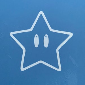 Mario-Inspired Fan Art Star SVG for Cricut and Silhouette - Car Laptop Outdoor Vinyl Decal