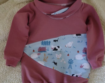 Baby sweatshirt for girls - size 80