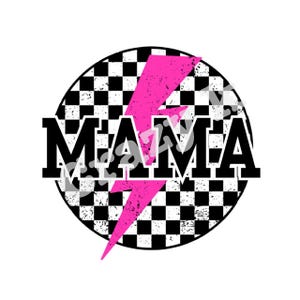 Mama cardstock, cardstock image for freshies, digital cardstock download, freshie cardstock,car coaster image, mama checkered pink png