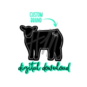 Livestock cardstock , cardstock image for freshies, digital cardstock download, freshie cardstock, car coaster image, show cattle