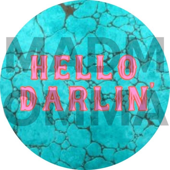 Hello Darlin Digital Download Image for Car Freshie Cardstock - Etsy