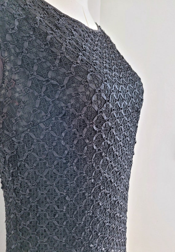 Textured woven-ribbon knit Weber Original sleevel… - image 6