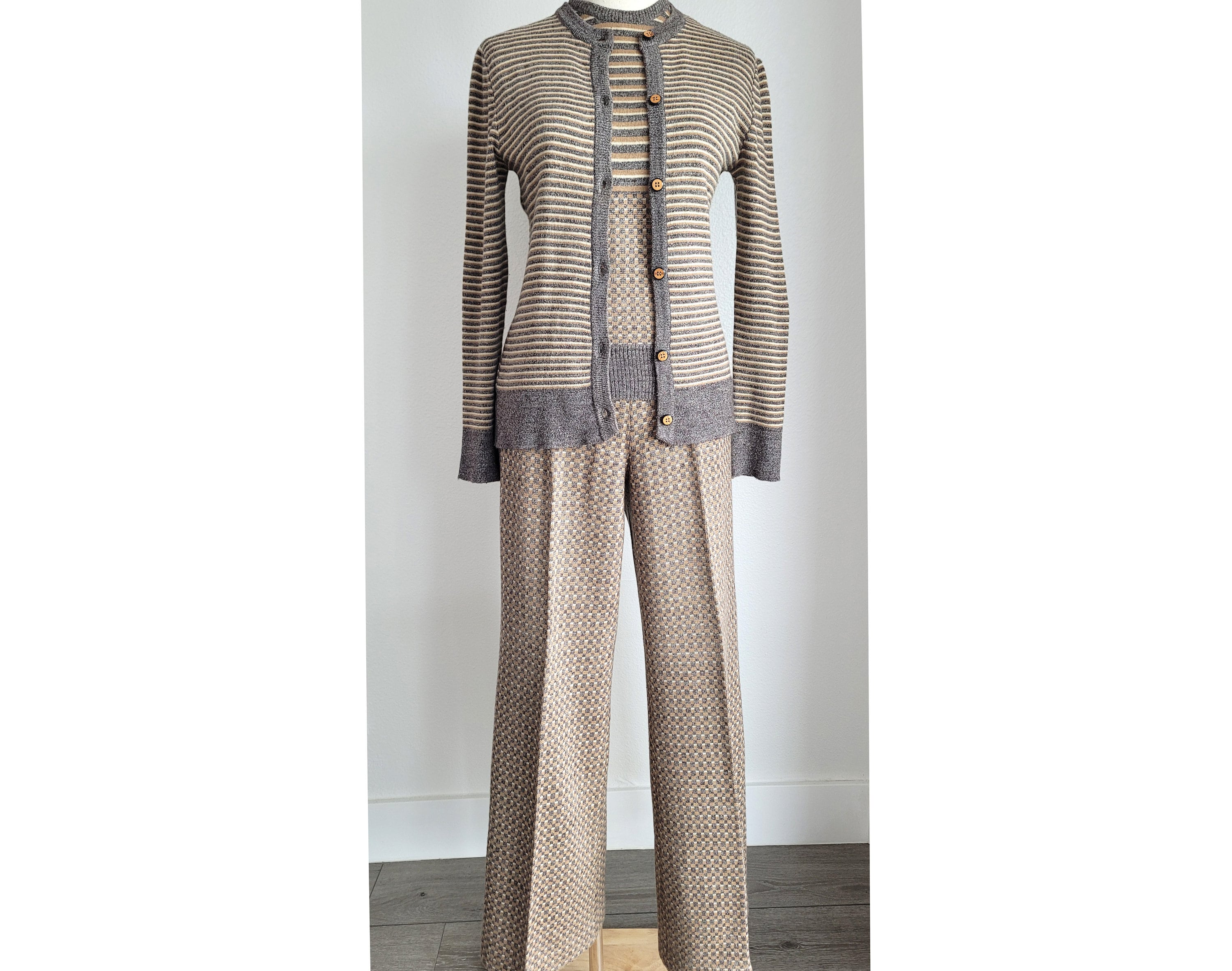 Knit Pant Suit - Etsy