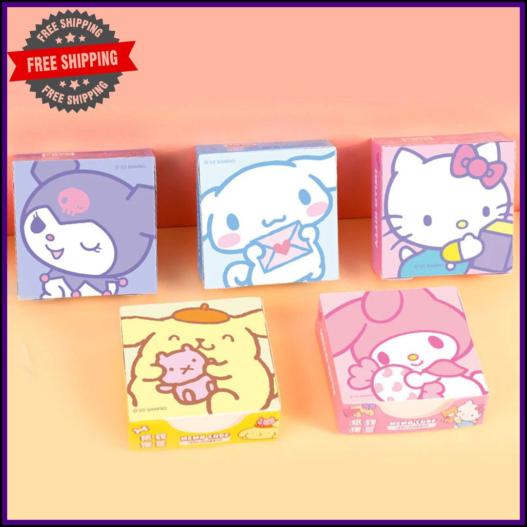 Anime 50 Pages Sticky Notes Book Cute Cartoon Creative Etsy