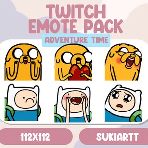 アドベンチャー タイム パック エモート[Twitch および Discord 向け非アニメーション エモート ハート ラブ アドベンチャー タイム]