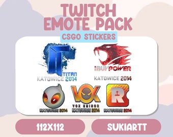 CSGO - CSGO2 STICKERS Emotes Twitch Discord PNGtuber Vtuber Emote for Stream