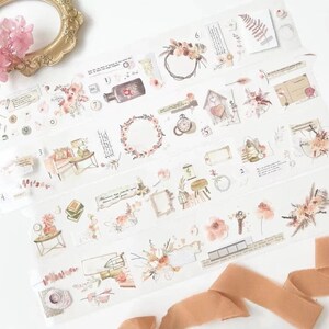 A Day in Spring PET Tape by Journal Pages/Journal Supplies/ Scrapbook Supplies/ Planner Supplies/ PET tape