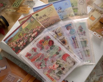 Ephemera PET Sticker Sheet, PET Sheets Stickers