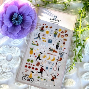 Suatelier Diet stickers, Cute Stickers, Journal Stickers, Planner Stickers/ Deco Stickers/ Journal Stickers