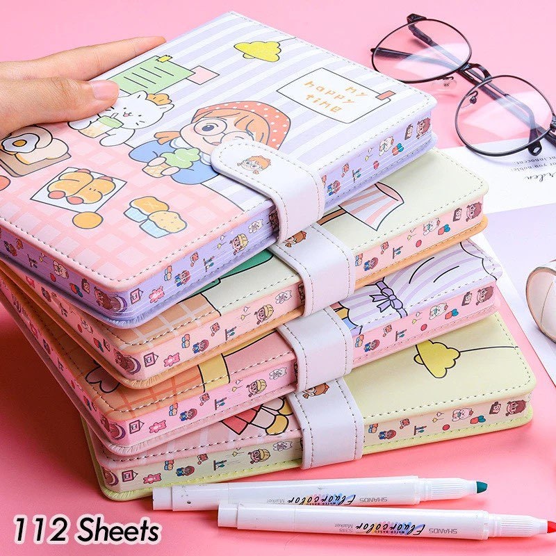 Kawaii Notebook Set Gift Box Girl Cute Bullet Handbook Journals