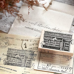 Ladyf05 Book Store 2 Stamp/ Rubber Stamps/ Junk Journal