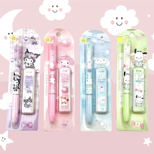 Sanri.o Süßer Kawaii Druckbleistift / 0,5 mm Bleistifte / süße Charaktere / Sanrio Stifte / Pochaco / My Melody / Cinnamon Roll / Kuromi