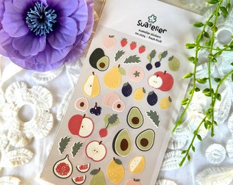Suatelier Fresh Fruit stickers, Cute Stickers, Journal Stickers, Planner Stickers/ Deco Stickers/ Journal Stickers/ Food Stickers
