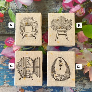 Elsiewithlove Rubber Stamps-Rattan Series/ Junk Journal/ Stationery Supplies/ Craft Supplies/ Wooden Stamps