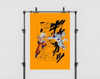 Dragon Ball Z Anime Poster | Goku Wall Art | Goku Poster | High Quality Poster | Home Decor | Home Poster | Goku Poster | Goku Frieza Poster