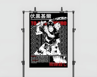 Jujutsu Kaisen Anime Toji Fushiguro Poster | Toji Fushiguro Wall Art | JJK Poster | High Quality Poster | Home Decor | Home Poster