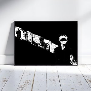 Jujutsu Kaisen Anime Gojo Satoru affiche de Zazzle.be Liste d&#39;envies Vous avez des idées ? Affiche animée | Art mural Gojo Satoru | Décoration d&#39;intérieur | Art Jujutsu Kaisen | Affiche de haute qualité