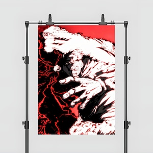 Jujutsu Kaisen Anime Itadori Yuji Poster | Yuji Wall Art | Yuji Poster | High Quality Poster | Anime Poster | Poster | Itadori Yuji Poster