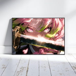 Demon Slayer Anime Mitsuri Poster | Mitsuri Wall Art | Hashira Poster | High Quality Poster | Anime Poster | Poster | Mitsuri Art | Hashira