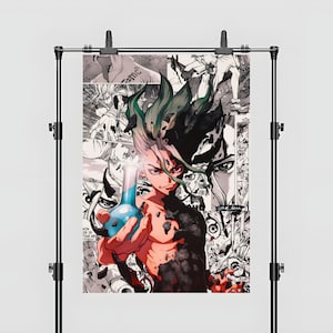Dr Stone Anime Senku Poster | Dr Stone Wall Art | Dr Stone Poster | High Quality Poster | Home Decor | Home Poster | Senku Art | Senku