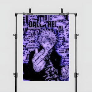 Jujutsu Kaisen Anime Gojo Poster | Gojo Wall | Gojo Poster | High Quality Poster | Anime Poster | Poster | Jujutsu Kaisen Poster | Gojo Art