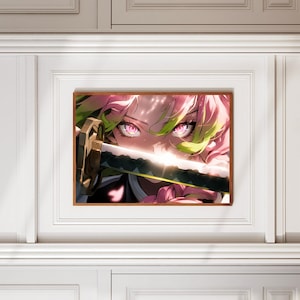 Demon Slayer Digital Poster, Mitsuri, Anime Poster, Printable Wall Art, Digital Print, Wall Decor, Digital Download, Anime Manga, Anime Art