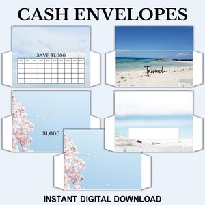 Ersparnisse, Bargeld Umschläge, bedruckbar, PDF, Notfall Fund, Letter Größe, Instant Download