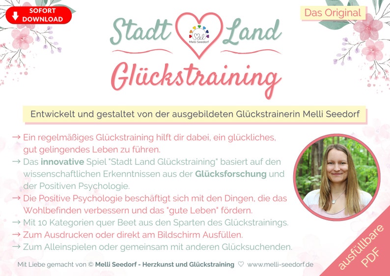 Spiel-Download: Stadt Land Glückstraining digital spielen oder ausdrucken Dieses Kennenlernspiel hilft beim Glücklichsein Bild 5