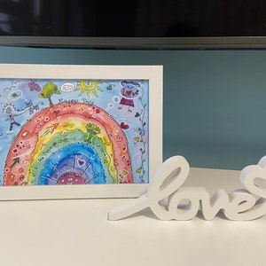 printed artwork colorful rainbow Happy Day for a good mood mindfulness picture happiness picture happiness training happiness anchor image 3