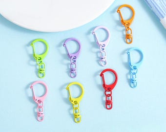 10Pcs Wholesale Lobster Clasps with Jump Ring: Alloy Jewelry Findings, 38x18mm