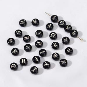 5Pcs Shell Alphabet Beads, English Letter Charms Pendant, Diy Handmade String Pearl, For Jewelry Making DIY Bracelet Crafts Findings