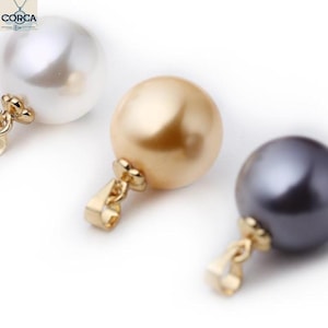 5Pcs Pearls Charm, Round Pendant, Imitation Pearl Charm, DIY Jewelry Accessories, Bracelet Necklace Earring Findings Craft, Gift For Wife