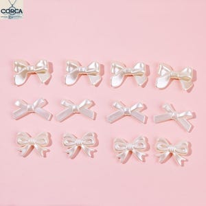 10pcs Miniature Bowknot Beads, Resin Bow Charm Pendant, DIY Jewelry Accessories For Bracelet Necklace Earring Jewelry