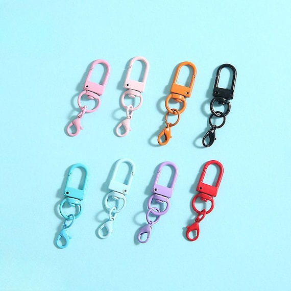 10pcs Colorful Alloy Lobster Clasp, Key Ring for Keychain, Lobster