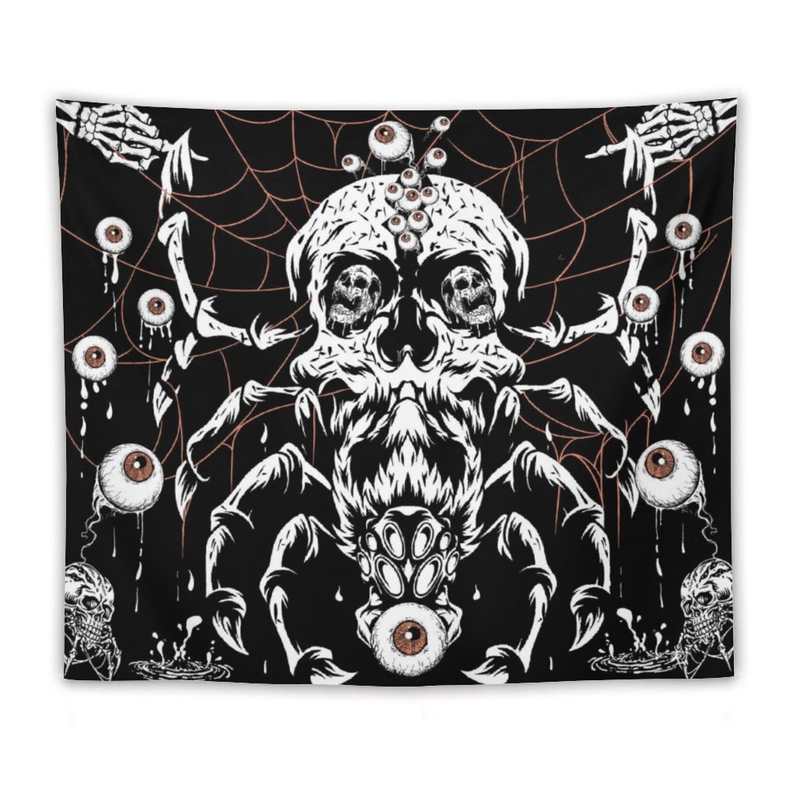  BaoNews Spiders Bloodstain Tapestry,Spider Webs Spooky