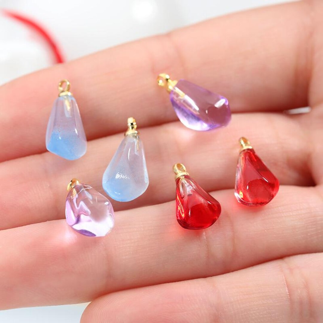 Glass Pomegranate Seed Charms: DIY Jewelry Findings (12x8mm, 10pcs) - Etsy