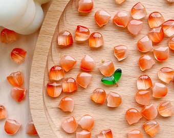 30pcs Color Tulip Beads, Flower Tulip Beads Pendant, DIY Bracelet Jewelry Findings Jewelry Making