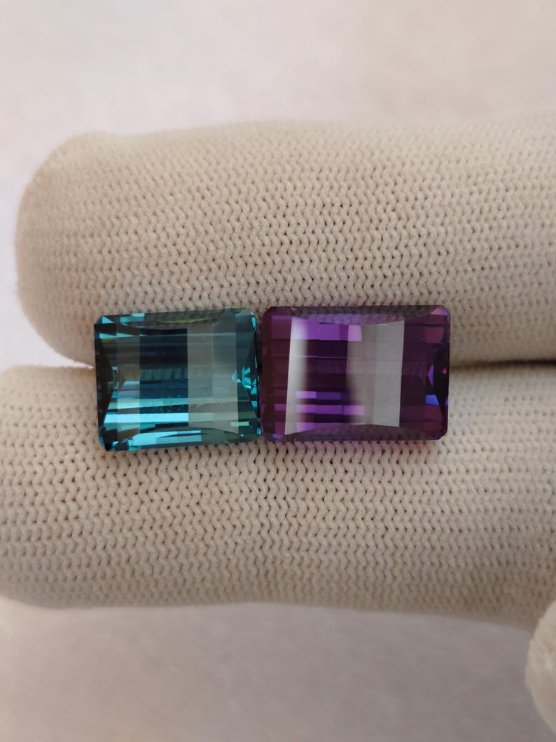 Pixel Cut Cubic Zirconia: Rectangle Loose Gemstone for Jewelry (10x14mm ...
