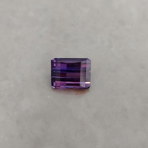Pixel Cut Cubic Zirconia: Handmade Loose Gemstone (8x10x6 mm)